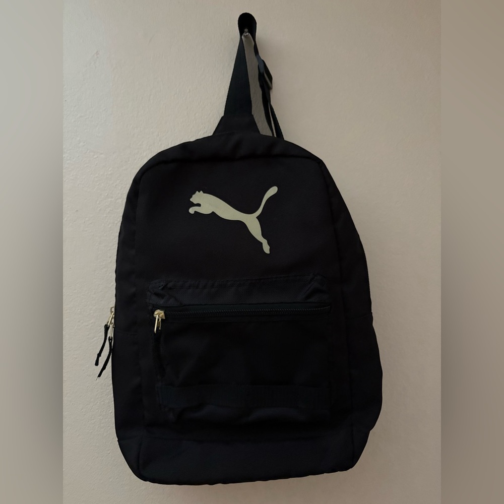 Puma Black and Gold Men's Backpack